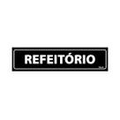 Placa De Sinalização Refeitório 30x7 Ecom IA - A-426 F9e