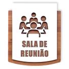 Placa De Sinalização Reunião - MDF 15x13cm