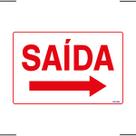 Placa De Sinalização Saída Com Seta Para Direita 30x20 Ekomunike - S-211 F9e Placa De Sinalização Saída Com Seta Para Direita 30x20 Ekomunike - S-211 F9e