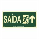 Placa de Sinalização Saída com Seta pra cima