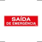Placa De Sinalização Saída De Emergência 30x10 Ekomunike - S-225 F9e