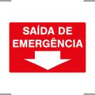 Placa De Sinalização Saída De Emergência 30x20 Ekomunike - X-723 F9e Placa De Sinalização Saída De Emergência 30x20 Ekomunike - X-723 F9e
