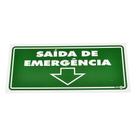 Placa de Sinalização SAÍDA DE EMERGÊNCIA para Baixo Ref PS 114 ENCARTALE Placa de Sinalização SAÍDA DE EMERGÊNCIA para Baixo Ref PS 114 ENCARTALE