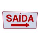 Placa de Sinalização saida seta para direita 15x30 cm Placa de Sinalização saida seta para direita 15x30 cm
