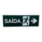 Placa de Sinalização SAIDA SETA PARA DIREITA 15x30 cm Placa de Sinalização SAIDA SETA PARA DIREITA 15x30 cm