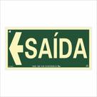 Placa de Sinalização Saída Seta para Esquerda