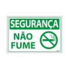 Placa De Sinalização Segurança Não Fume 30x20 Ecom IA - SS10 F9e