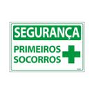 Placa De Sinalização Segurança Primeiros Socorros 30x20 Ecom IA - SS2 F9e