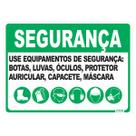 Placa de Sinalização Segurança Use Equipamentos Placa de Sinalização Segurança Use Equipamentos