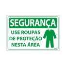 Placa De Sinalização Segurança Use Roupas De Proteção Nesta Área 30x20 Ecom IA - SS12 F9e Placa De Sinalização Segurança Use Roupas De Proteção Nesta Área 30x20 Ecom IA - SS12 F9e