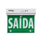 Placa de sinalização sempre acesa psa225 dupla face