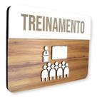 Placa De Sinalização Treinamento - MDF 30x21cm