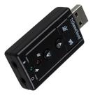Placa de som adaptador usb externo áudio p2 7.1 pc notebook
