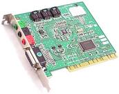 Placa de som Creative Labs SB16 PCI com síntese de 128 vozes