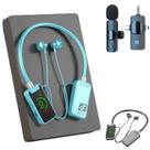 Placa de som sem fio, fones de ouvido de transmissão ao vivo, azuis Placa de som sem fio, fones de ouvido de transmissão ao vivo, azuis