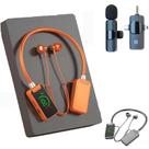 Placa de som sem fio, fones de ouvido de transmissão ao vivo, laranja Placa de som sem fio, fones de ouvido de transmissão ao vivo, laranja