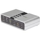Placa de som StarTech.com 7.1 USB para laptop/PC Silver