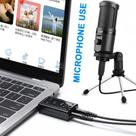 Placa De Som USB 7.1 Externa Adaptador P2 Fone Microfone Notebook Pc Gamer Resolve Áudio Estragado