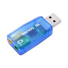 Placa De Som USB Externa 3D Para Áudio, Adaptador De Microfone Para Headset Para PC Desktop, Plug
