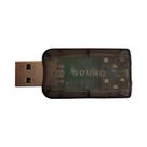 Placa De Som USB Externa 3D Para Áudio, Adaptador De Microfone Para Headset Para PC Desktop, Plug