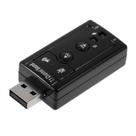 Placa De Som Usb P2 P/ Pc -Adaptador De Áudio 7.1