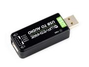 Placa de som USB Waveshare para Raspberry Pi/Jetson Nano
