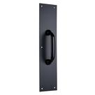 Placa de tração de porta BRINKS Commercial 38x9 cm preta fosca