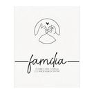 Placa Decorativa 19x24 Frase Família para Sala Escritório Consultório