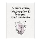 Placa Decorativa 19x24 Frase Motivacional Sala Escritório Consultório