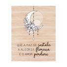 Placa Decorativa 20x25 Frase Motivacional Paz Alegria Amor