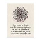 Placa Decorativa 20x25 Mandala e Mantra de Prosperidade Placa Decorativa 20x25 Mandala e Mantra de Prosperidade