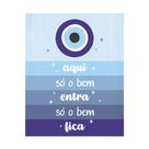 Placa Decorativa 20x25 Olho Grego e Mantra de Proteção Placa Decorativa 20x25 Olho Grego e Mantra de Proteção