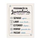 Placa Decorativa 20x25 Programação da Lavanderia - PR008 Placa Decorativa 20x25 Programação da Lavanderia - PR008