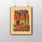 Placa Decorativa 20X30Cm Eu Sou Pai, Qual O Seu Superpoder