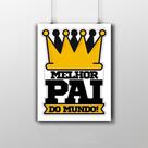 Placa Decorativa 20X30Cm Melhor Pai Do Mundo Placa Decorativa 20X30Cm Melhor Pai Do Mundo