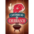 Placa Decorativa 30X20 Cm Cantinho Do Churrasco Placa Decorativa 30X20 Cm Cantinho Do Churrasco