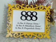 Placa decorativa Afirmação 888