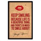 Placa Decorativa Ambiente Frases Marilyn