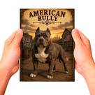 Placa Decorativa American Bully Cachorro Pet MDF