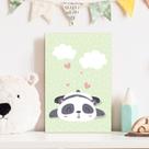 Placa Decorativa Animais Panda Sonhando 30x40cm
