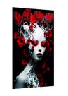 Placa decorativa - arte mulher rosas e borboletas Placa decorativa - arte mulher rosas e borboletas