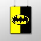 Placa Decorativa Batman logo poster - herói DC