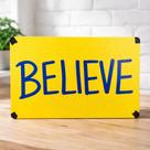 Placa Decorativa Believe Serie do Ted Frase Inspiradora para Parede Placa Decorativa Believe Serie do Ted Frase Inspiradora para Parede