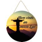 Placa decorativa Bem-vindo ao nosso lar PL119