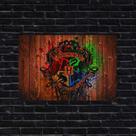 Placa Decorativa Brasão Hogwarts Harry Potter Placa Decorativa Brasão Hogwarts Harry Potter