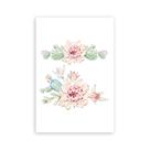 Placa Decorativa Cacto Flores MDF 30x40cm Placa Decorativa Cacto Flores MDF 30x40cm