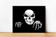 Placa Decorativa Caveira Halloween 30x30cm