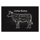 Placa Decorativa Churrasco Cortes Brasileiros de Boi 20x30cm Placa Decorativa Churrasco Cortes Brasileiros de Boi 20x30cm