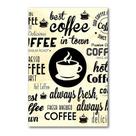 Placa Decorativa COFFEE ALWAYS MDF 30X40cm