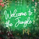 Placa decorativa DAKABUKA Welcome to The Jungle LED 42x28cm
